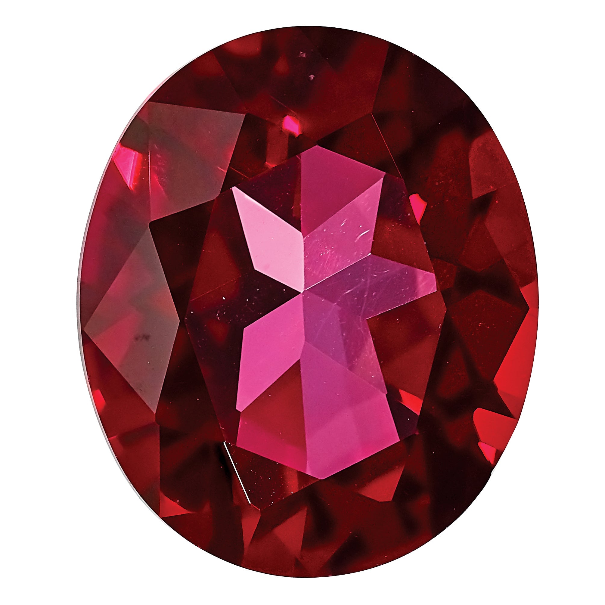 Gemstone Blazing Red Passion Topaz 7X5mm Oval