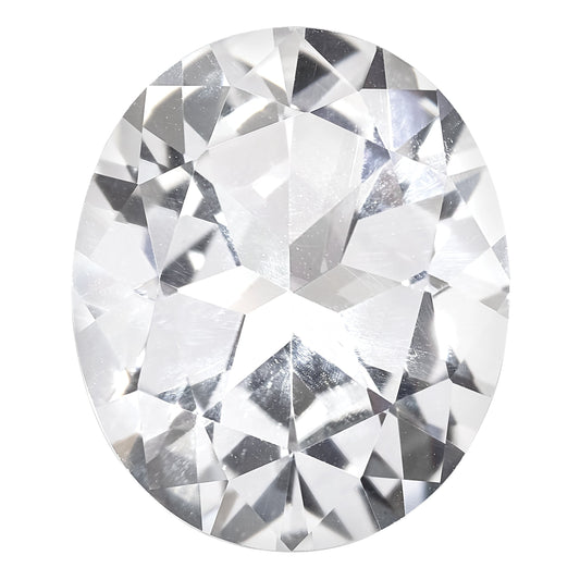 Gemstone White Passion Topaz 11X9mm Oval