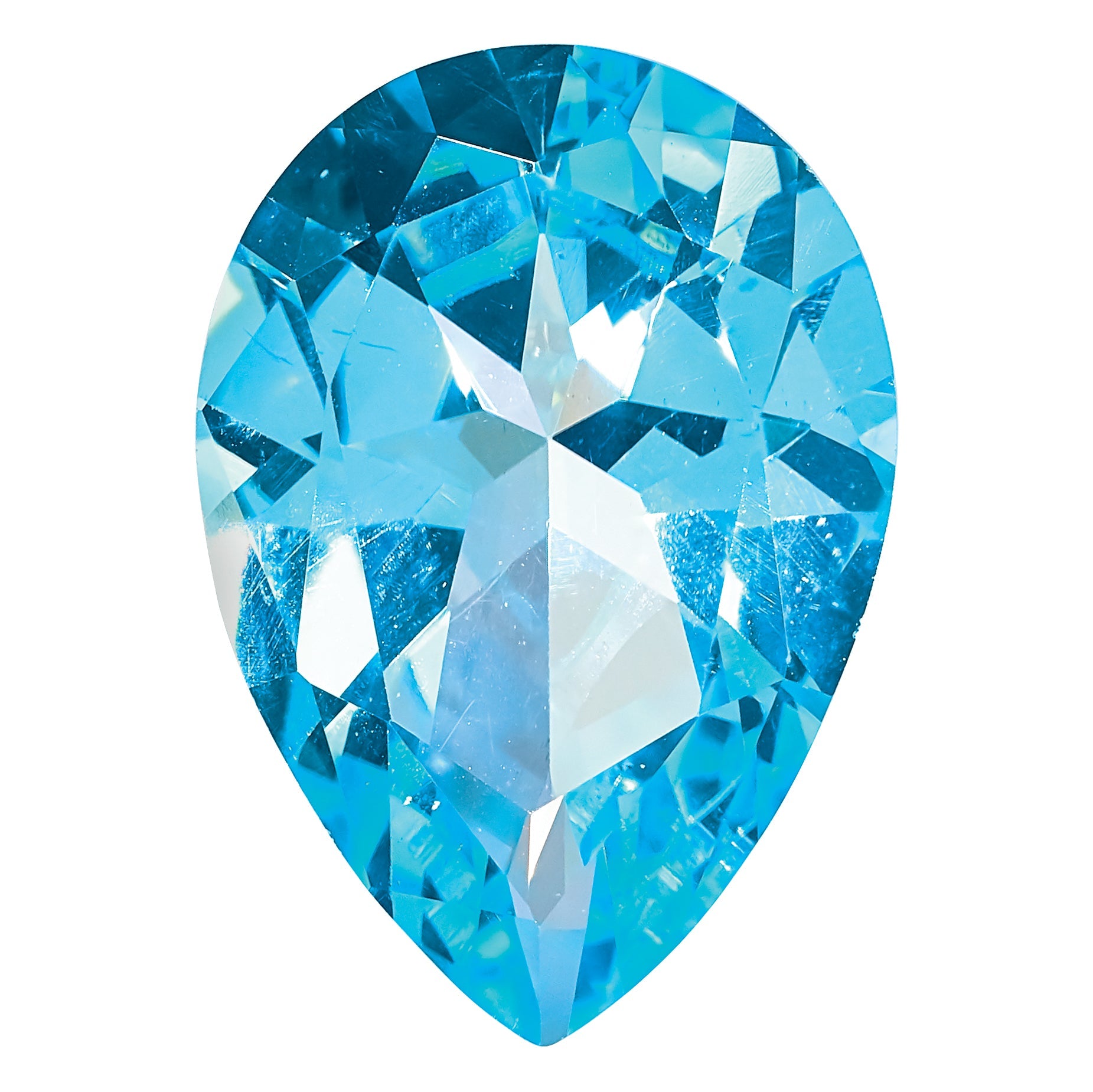 Gemstone Ice Blue Passion Topaz 7X5mm Pear