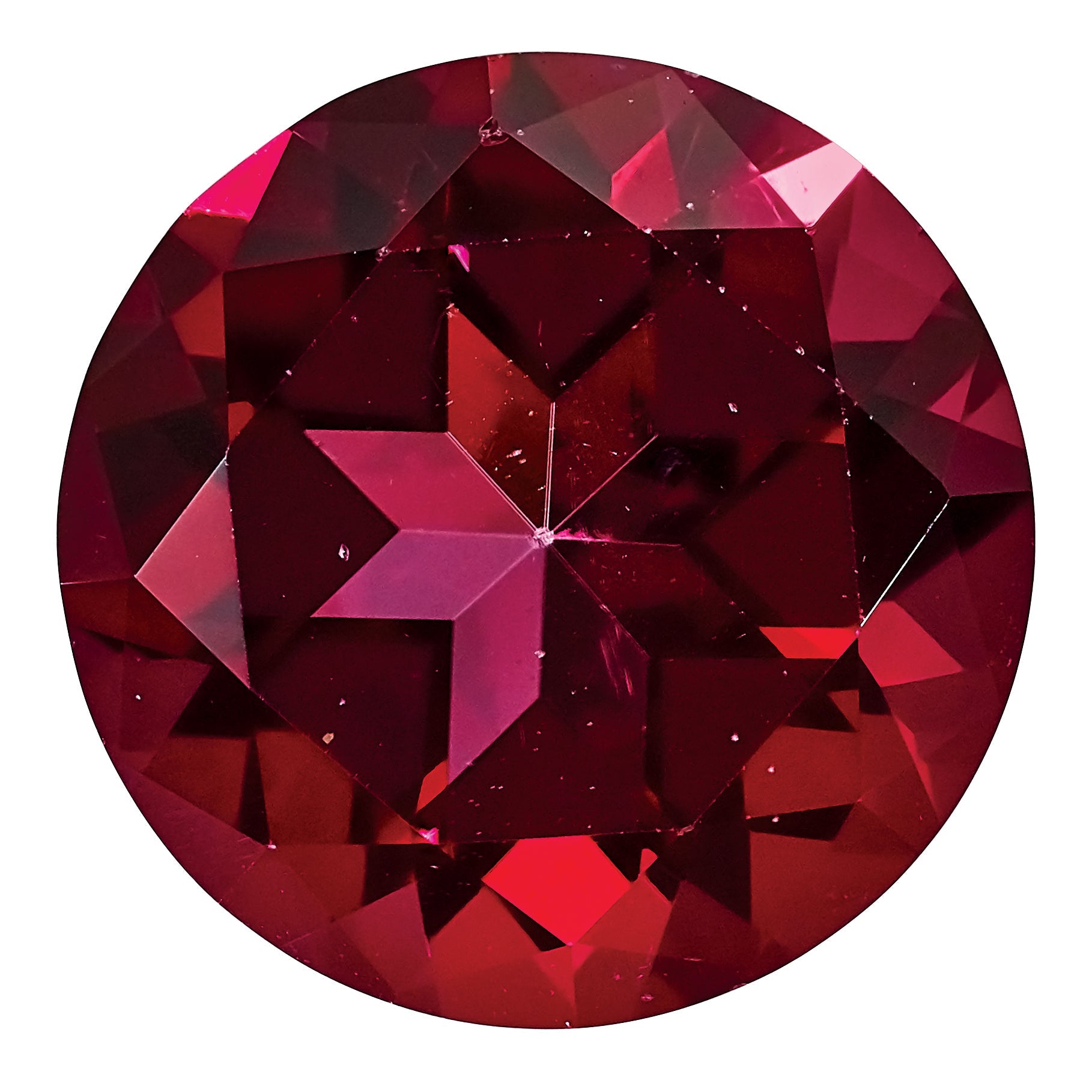 Gemstone Blazing Red Passion Topaz 9mm Round