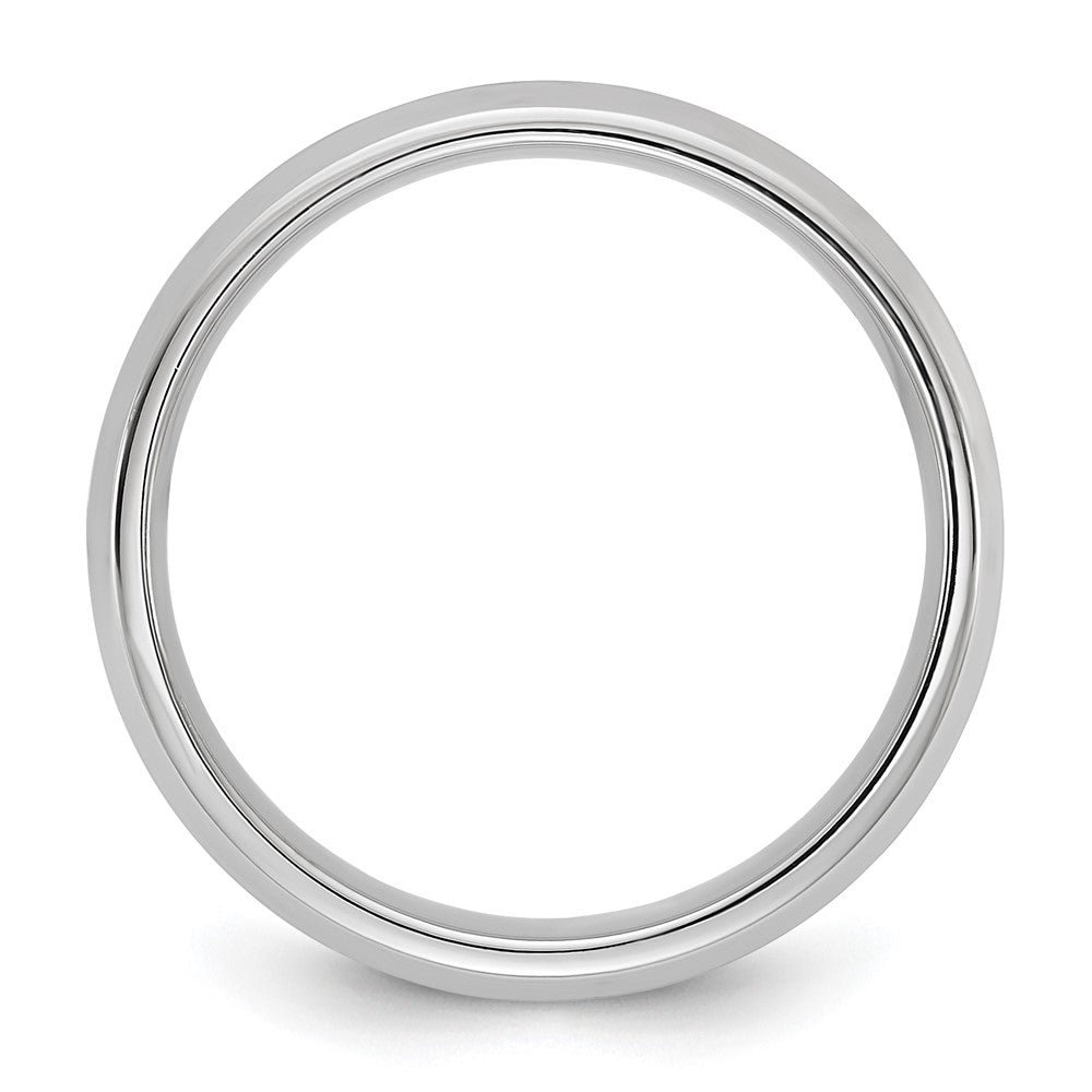 10K White Gold 10Kw 5.5mm Bevel Edge Comfort Fit Band Size 11.5