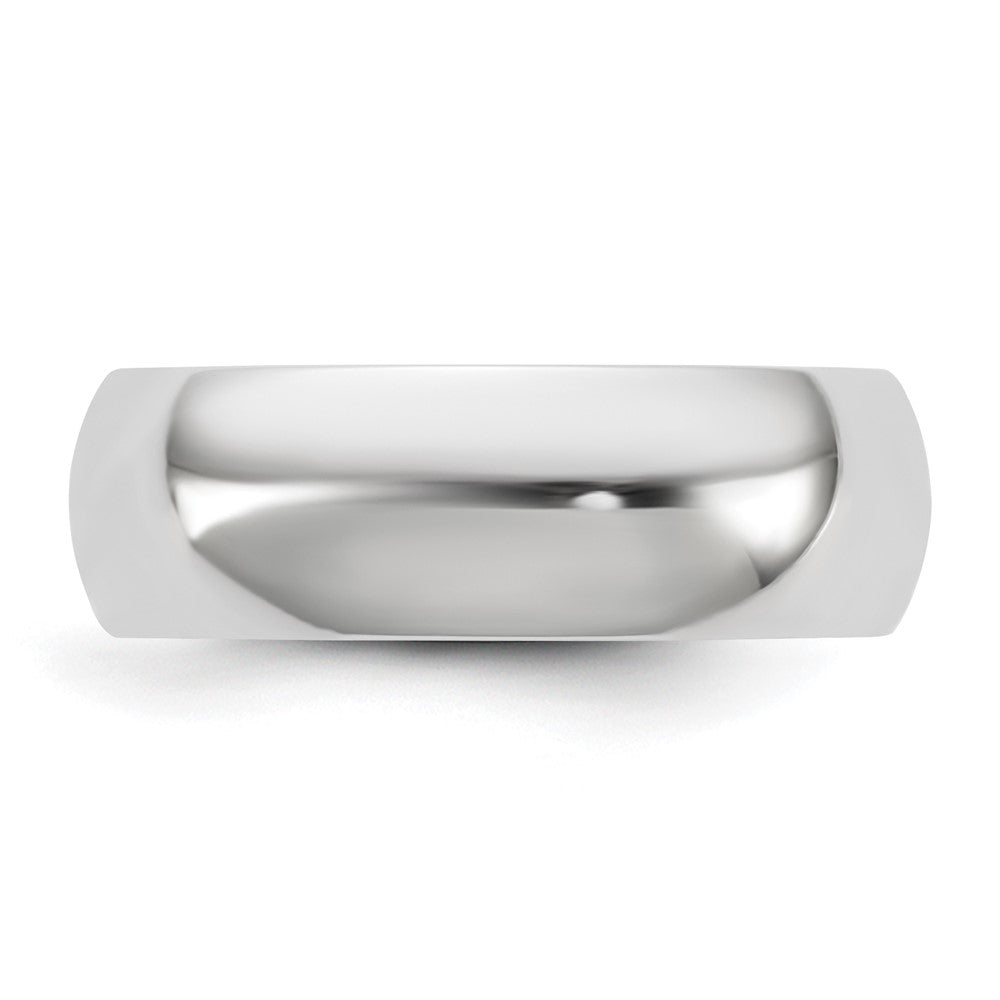 10K White Gold 10Kw 6.5mm Standard Comfort Fit Band Size 9