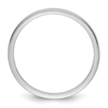 10K White Gold 10Kw 1mm Lightweight Comfort Fit Band Size 12.5