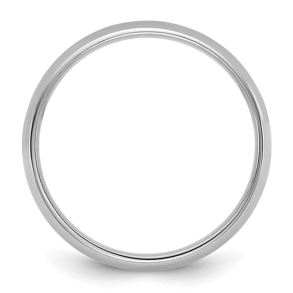 10K White Gold 10Kw 4.5mm Lightweight Comfort Fit Band Size 12.5