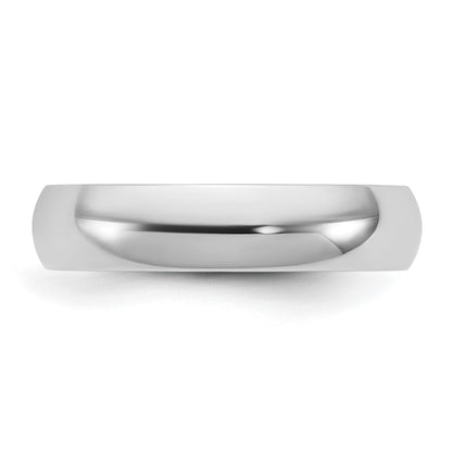 10K White Gold 10Kw 4.5mm Lightweight Comfort Fit Band Size 12.5