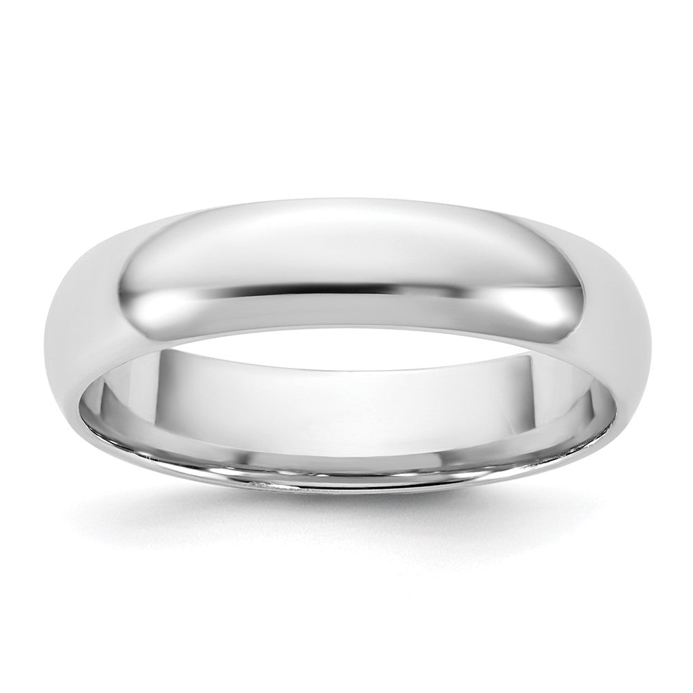 10K White Gold 10Kw 4.5mm Lightweight Comfort Fit Band Size 6.5
