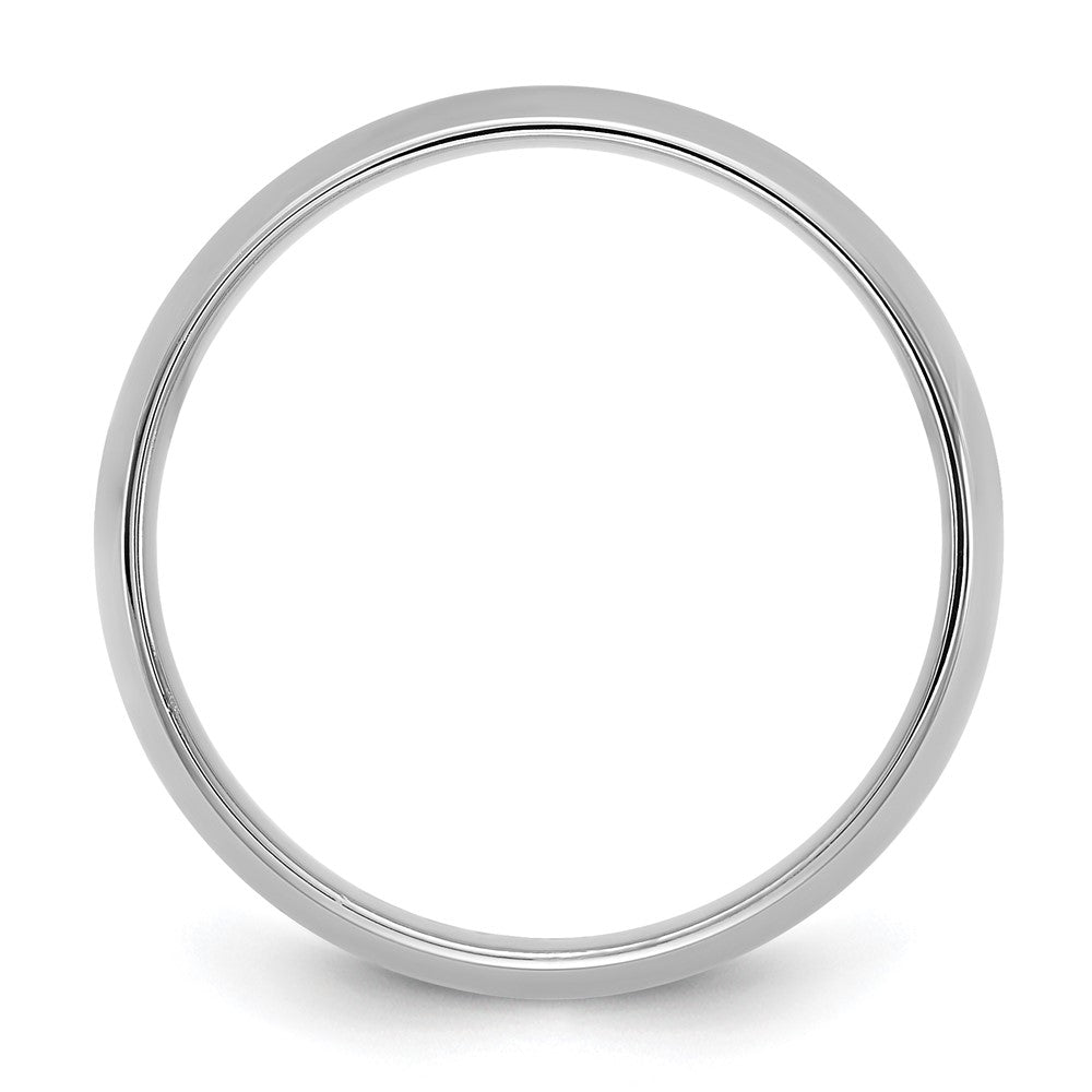 10K White Gold 10Kw 5.5mm Lightweight Comfort Fit Band Size 6.5