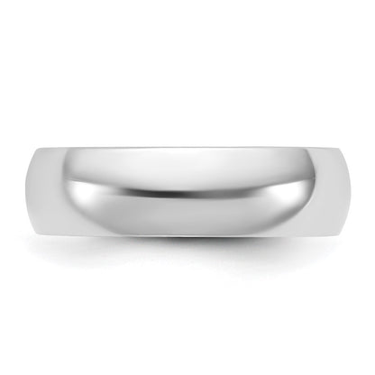 10K White Gold 10Kw 5.5mm Lightweight Comfort Fit Band Size 9.5