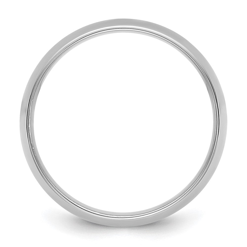 10K White Gold 10Kw 6.5mm Lightweight Comfort Fit Band Size 8