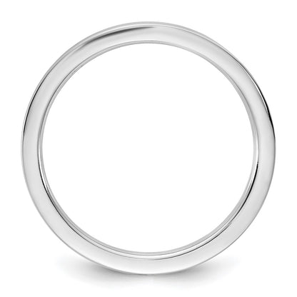 10K White Gold 10Kw 1.5mm Standard Flat Comfort Fit Band Size 6.5