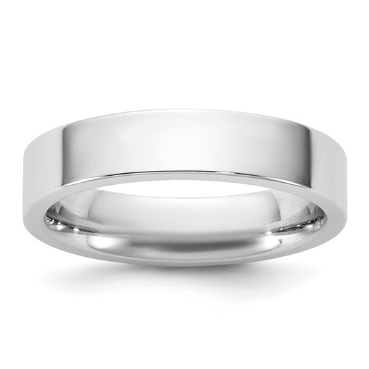 10K White Gold 10Kw 4.5mm Standard Flat Comfort Fit Band Size 12.5