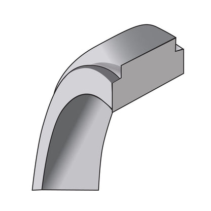 14k White Gold 8mm Flat with Step Edge Wedding Band Ring