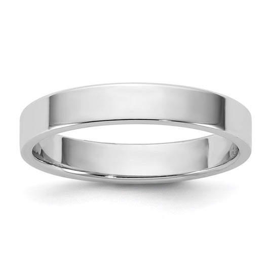 10K White Gold 10Kw 3.5mm Lightweight Flat Band Size 12.5