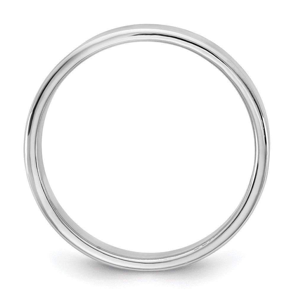 10K White Gold 10Kw 4.5mm Lightweight Flat Band Size 5.5