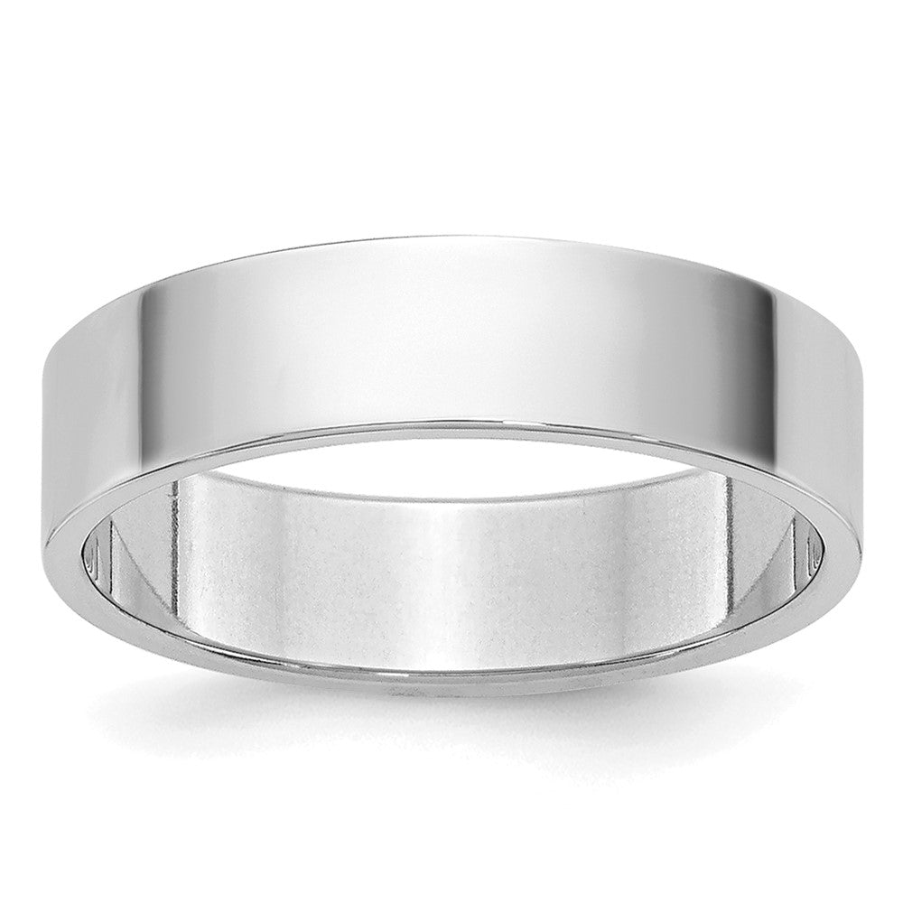 10K White Gold 10Kw 4.5mm Lightweight Flat Band Size 5.5