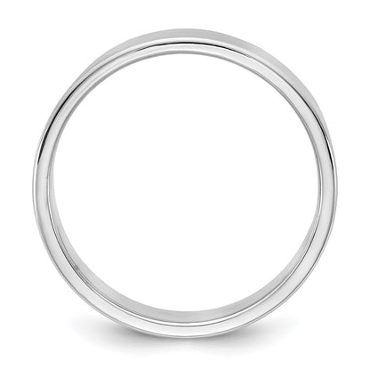 10K White Gold 10Kw 5.5mm Lightweight Flat Band Size 10.5