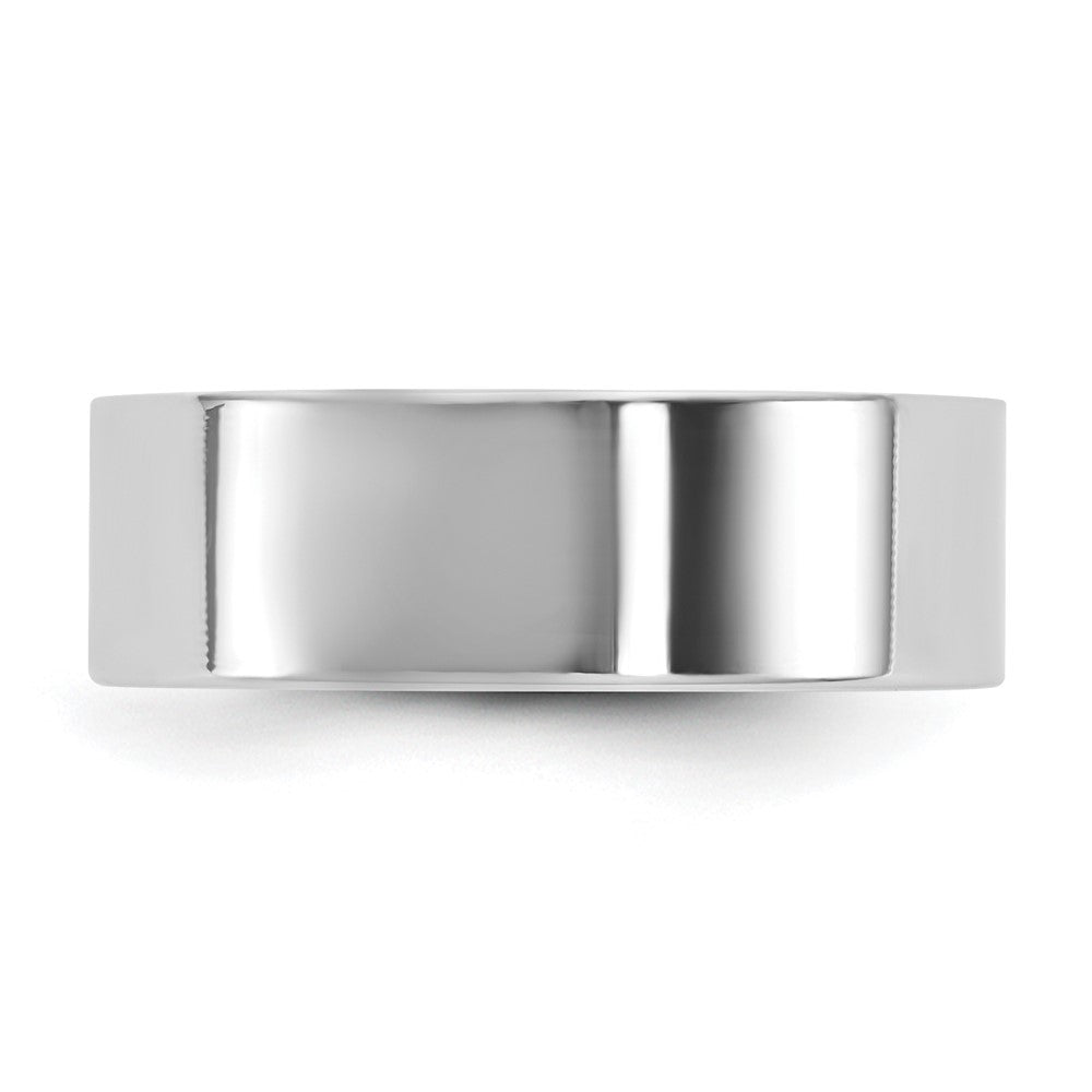 10K White Gold 10Kw 6.5mm Lightweight Flat Band Size 11.5