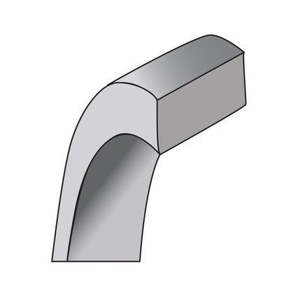 10K White Gold 10Kw 5.5mm Lightweight Flat Band Size 7.5