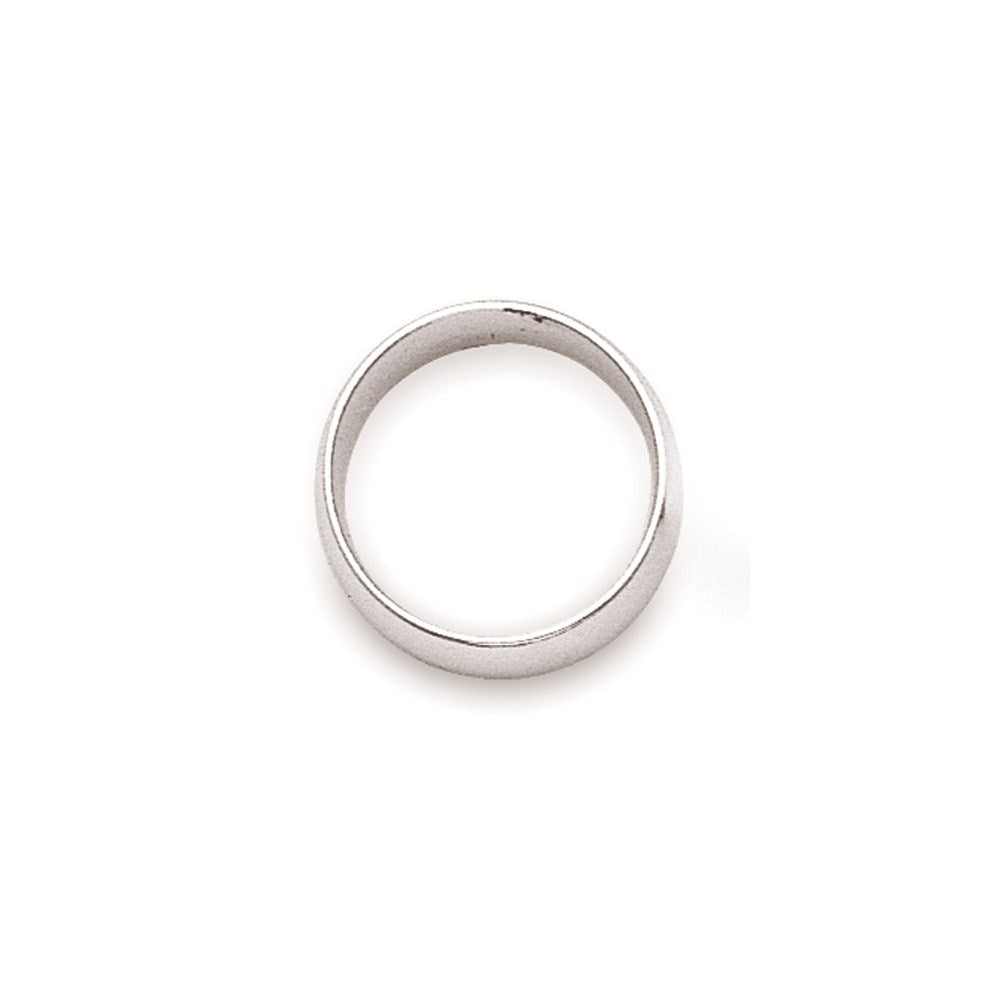 10k White Gold 2mm Half Round Wedding Band Ring