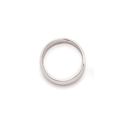 10k White Gold 2mm Half Round Wedding Band Ring