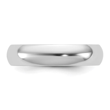10K White Gold 10Kw 4.5mm Half Round Band Size 10.5