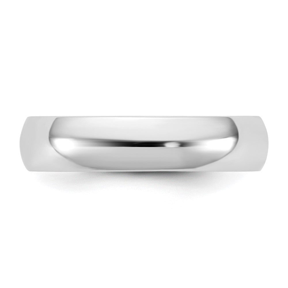 10K White Gold 10Kw 4.5mm Lightweight Half Round Band Size 11.5