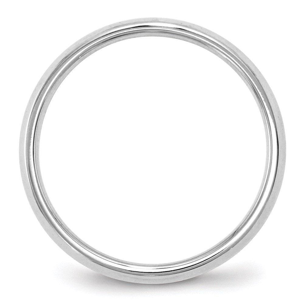 18k White Gold 2.5mm Knife Edge Comfort Fit Wedding Band Ring