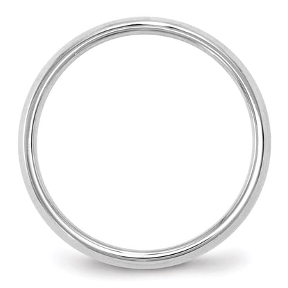 18k White Gold 2.5mm Knife Edge Comfort Fit Wedding Band Ring
