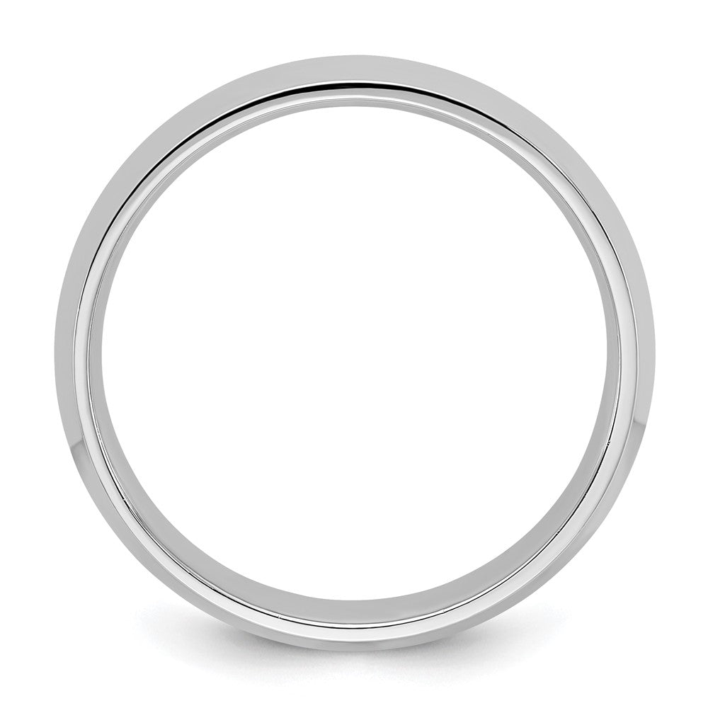 18k White Gold 4mm Knife Edge Comfort Fit Wedding Band Ring