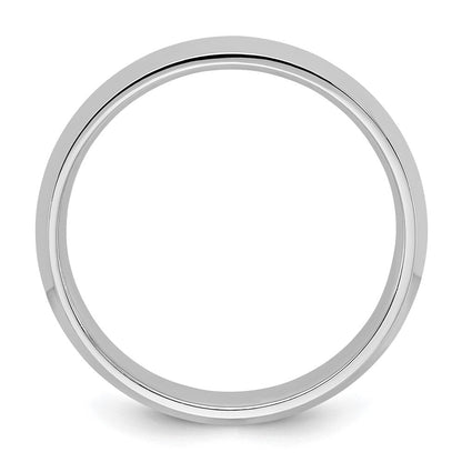 18k White Gold 4mm Knife Edge Comfort Fit Wedding Band Ring