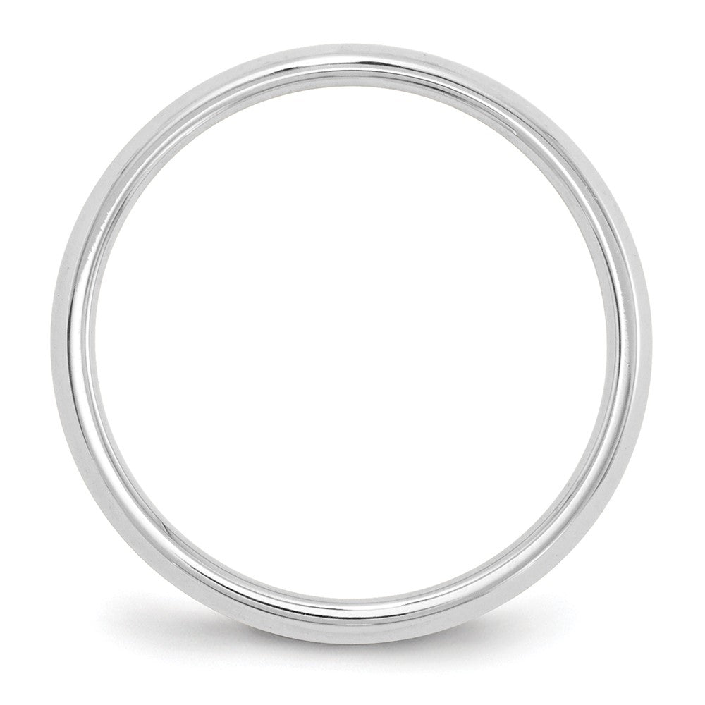 18k White Gold 6mm Knife Edge Comfort Fit Wedding Band Ring