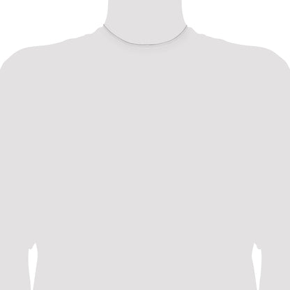 14K White Gold 14 Inch .5mm Box With Lobster Clasp Chain Necklace