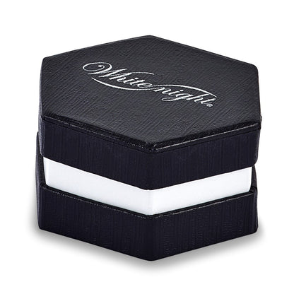 Sterling Silver White Night Rhodium-Plated Blue And Diamond Teardrop 18 Inch Necklace With 2 Extender