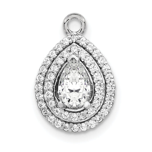 14k White Gold 14k White Gold 1.4ct Teardrop Semi-mount VS Diamond Pendant