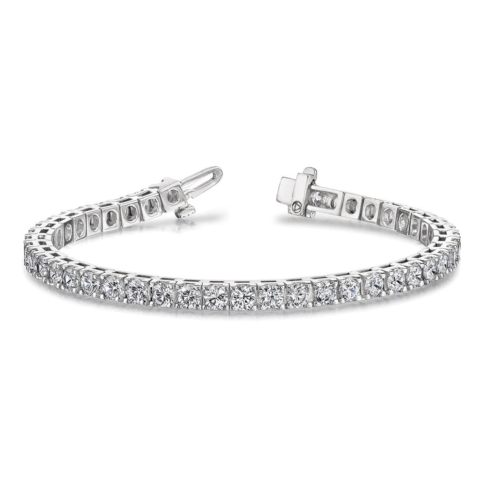 14k White Gold 14kw Lab Grown Diamond VS/SI FGH tennis bracelet