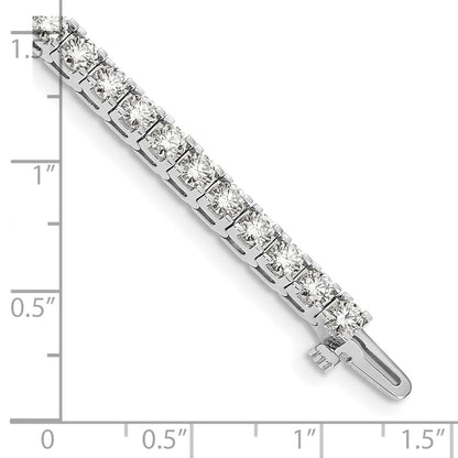 14k White Gold 14kw Lab Grown Diamond VS/SI FGH tennis bracelet
