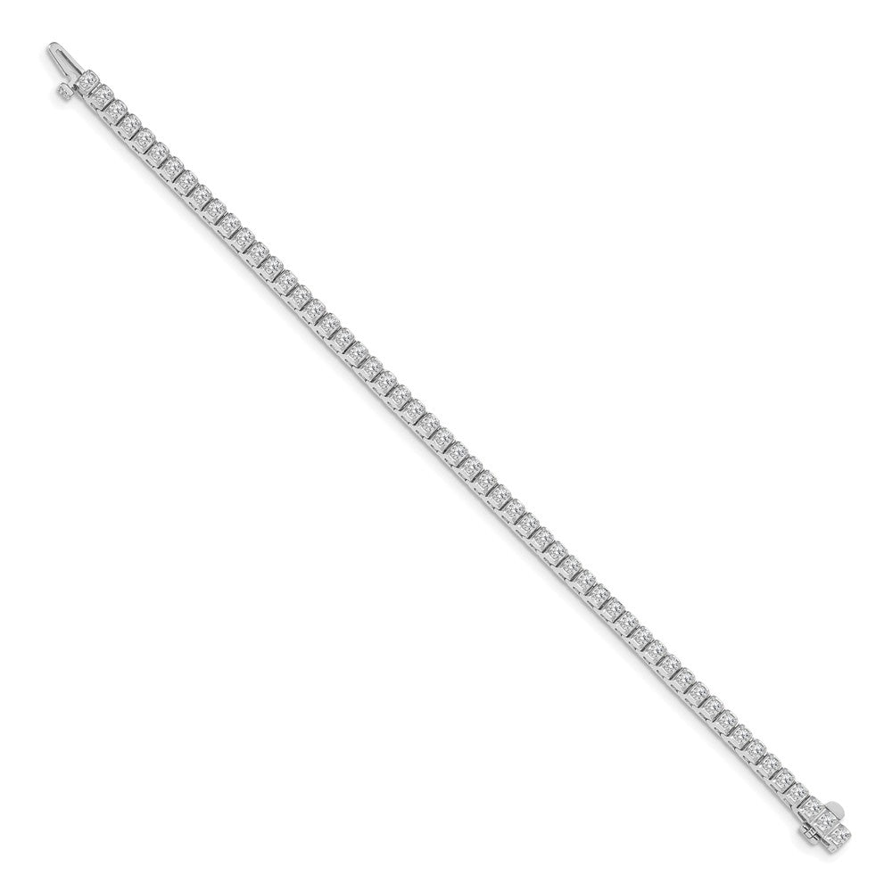 14K White Gold Lab Grown Diamond VS/SI FGH Tennis Bracelet