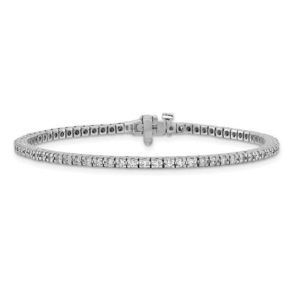 14k White Gold 1 1/4 Ct. Lab Grown Diamond VS/SI+ G+ Round Tennis Bracelet