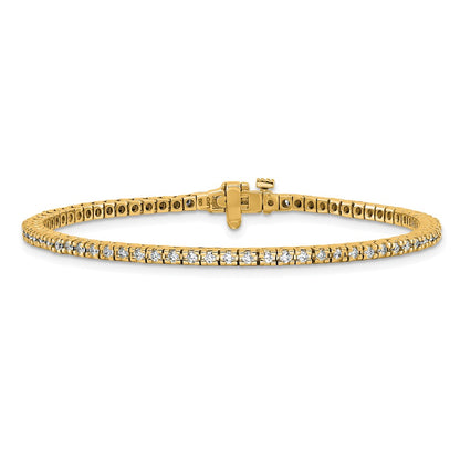 14K Yellow Gold True Origin 1 1/4 Carat Lab Grown Diamond Vs D E F Tennis Bracelet