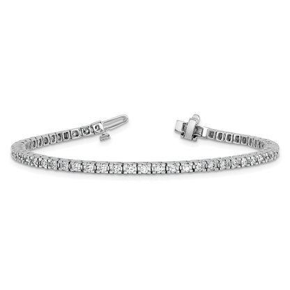 14k White Gold 14kw Lab Grown VS/SI FGH Diamond Tennis Bracelet