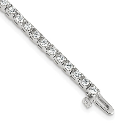 14k White Gold 14kw Lab Grown VS/SI FGH Diamond Tennis Bracelet