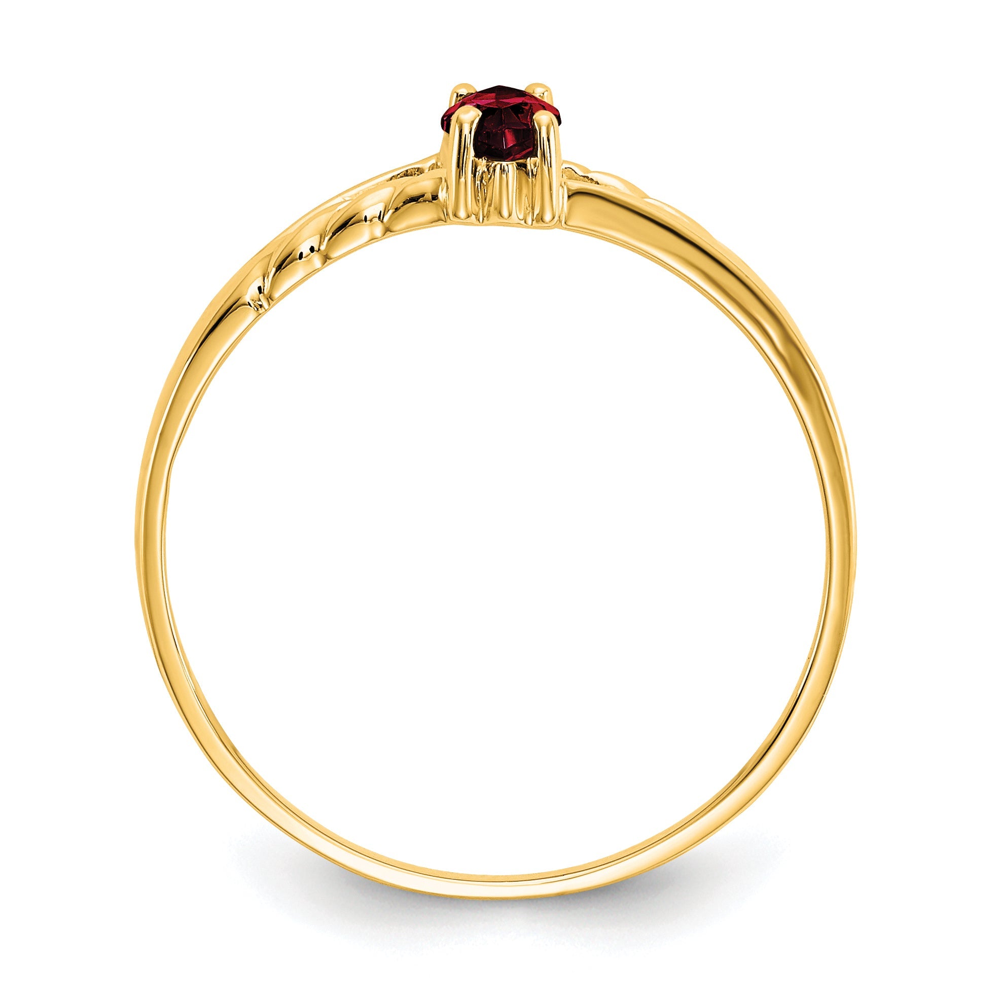 10K Yellow Gold 10Ky Birthstone Ring Mounting