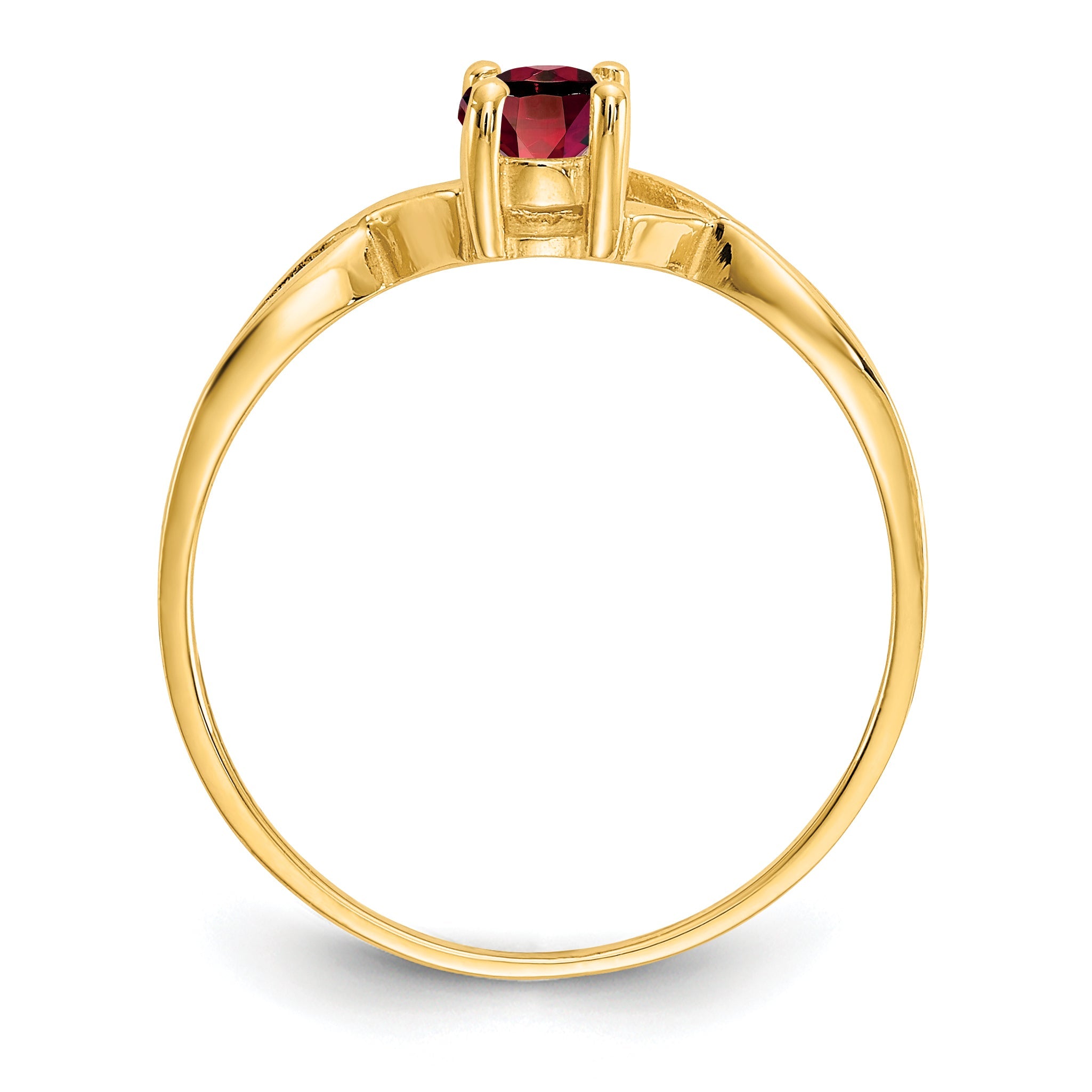 10K Yellow Gold 10Ky Birthstone Ring Mounting