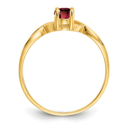 10K Yellow Gold 10Ky Birthstone Ring Mounting
