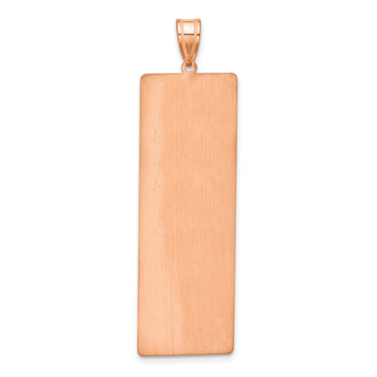 14K Rose Gold 2 Name Family Pendant