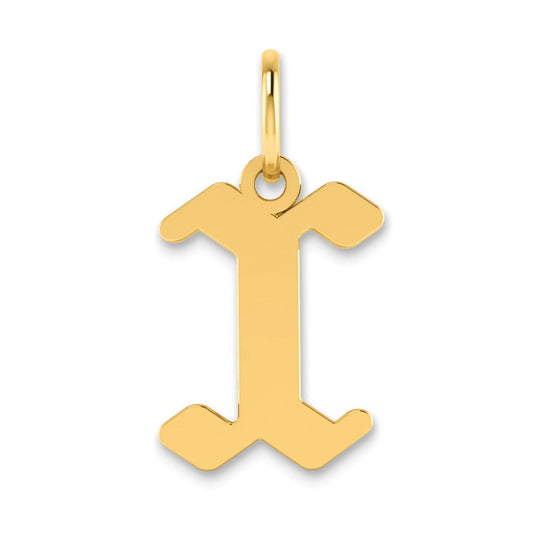 14K Yellow Gold 14Ky Letter X Initial Pendant