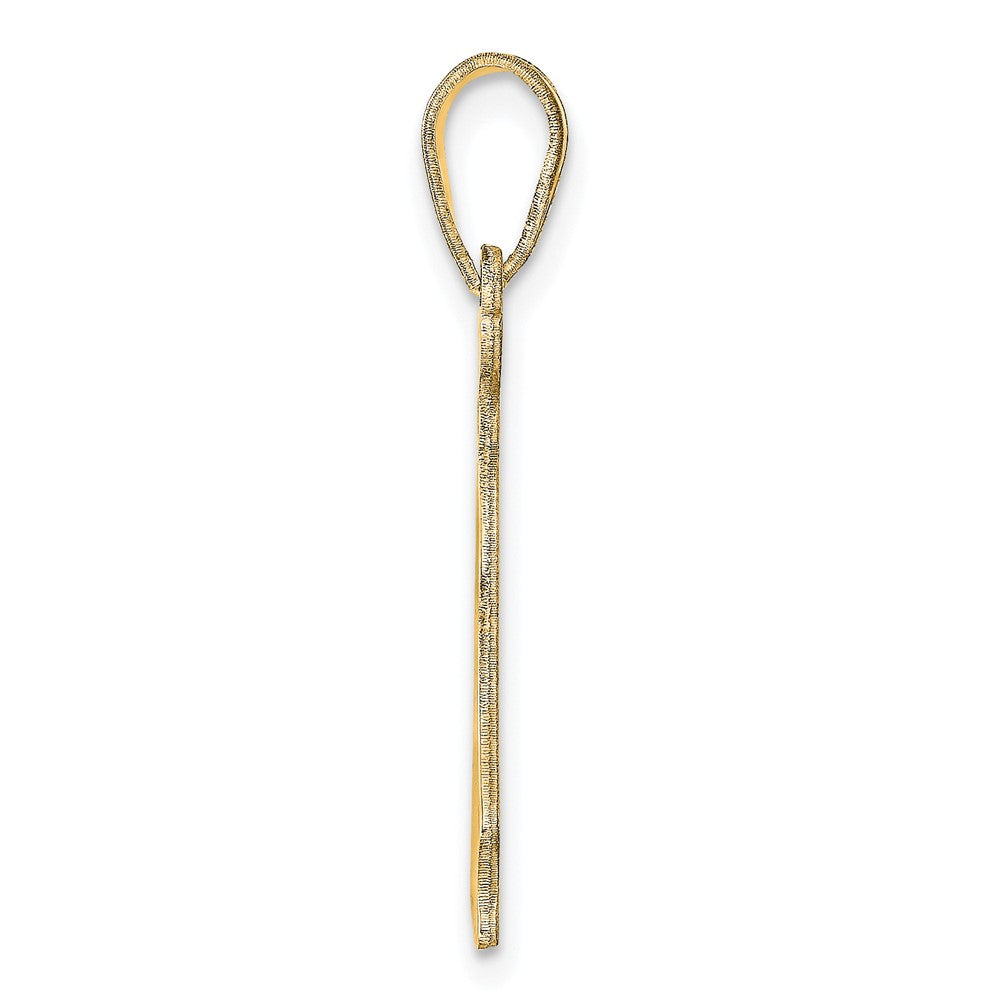 14K Yellow Gold 14Ky Delaware State Pendant