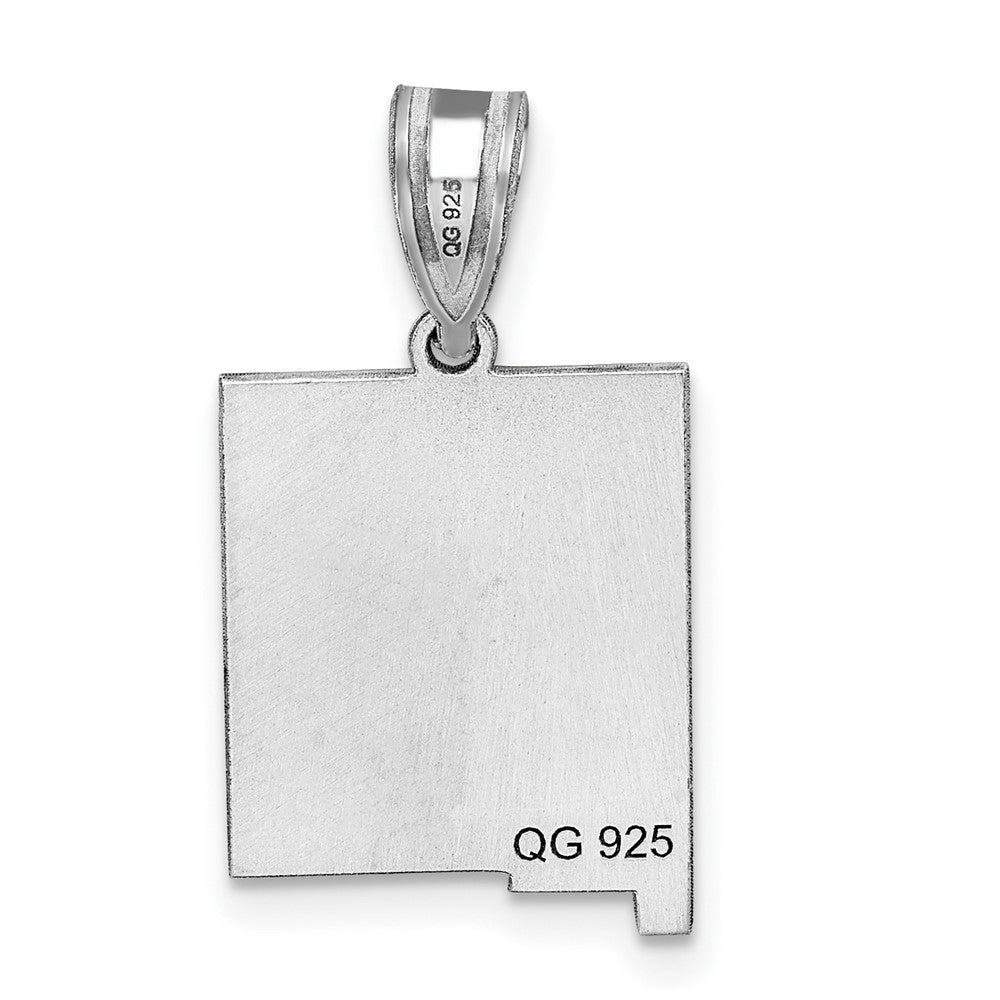 14K White Gold 14Kw New Mexico State Pendant