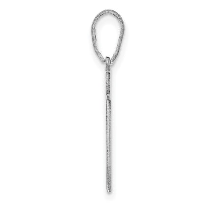 14K White Gold 14Kw Utah State Pendant