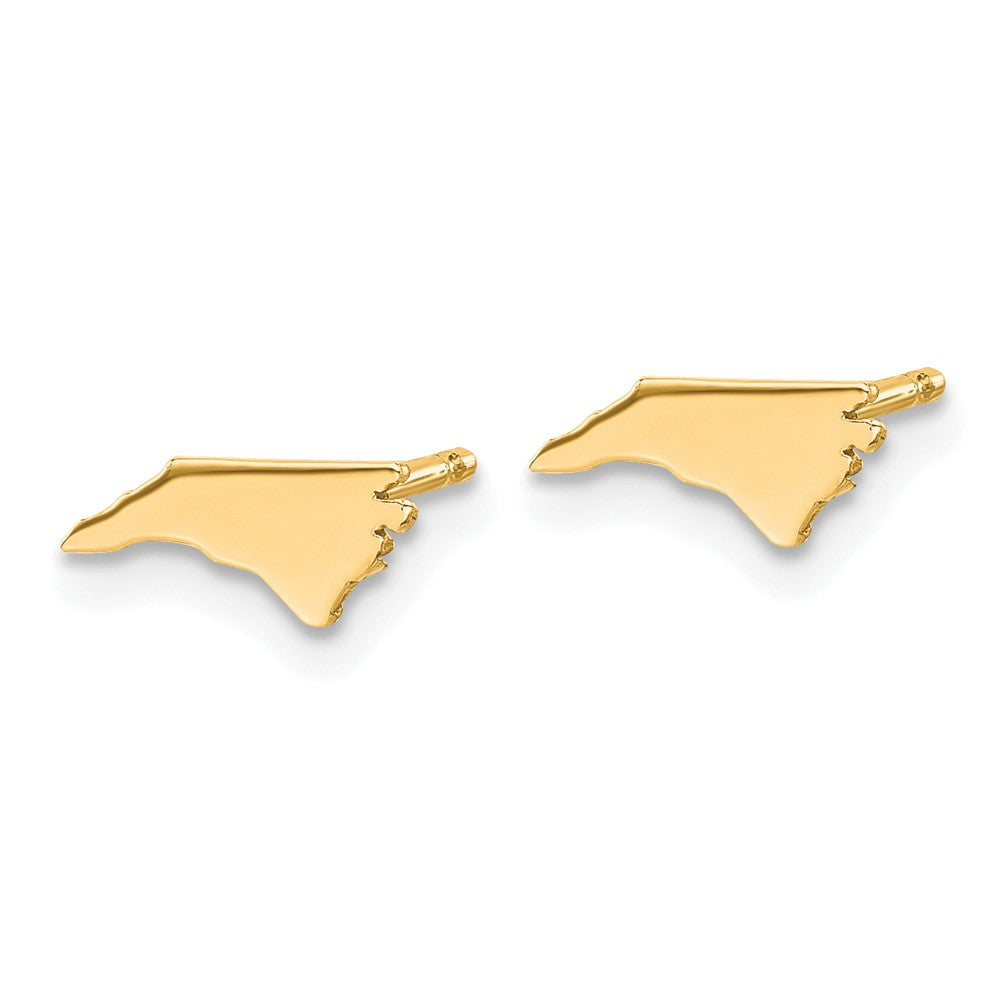 Gold Plated Sterling Silver/Gold North Carolina State Earrings